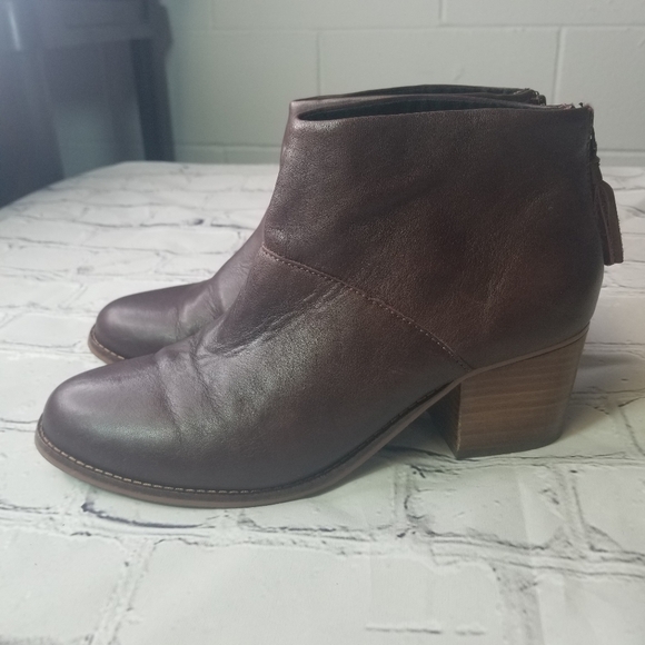 Toms Leila carpe diem eather ankle boots - Picture 6 of 8